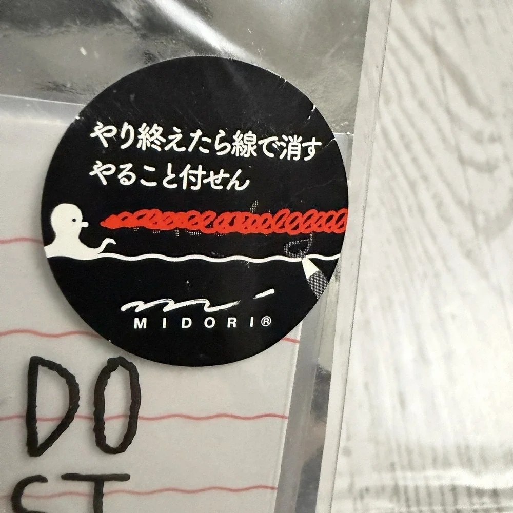 Midori Sticky Notes, To Do List, Octopus‎ Graphic NEW Japan TN Planner Notebook